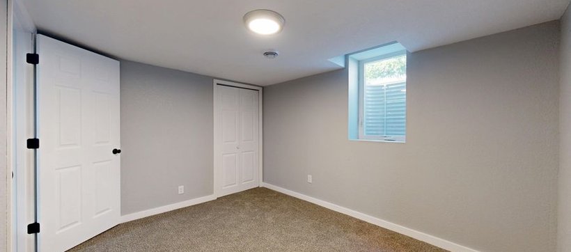 Finished home interior