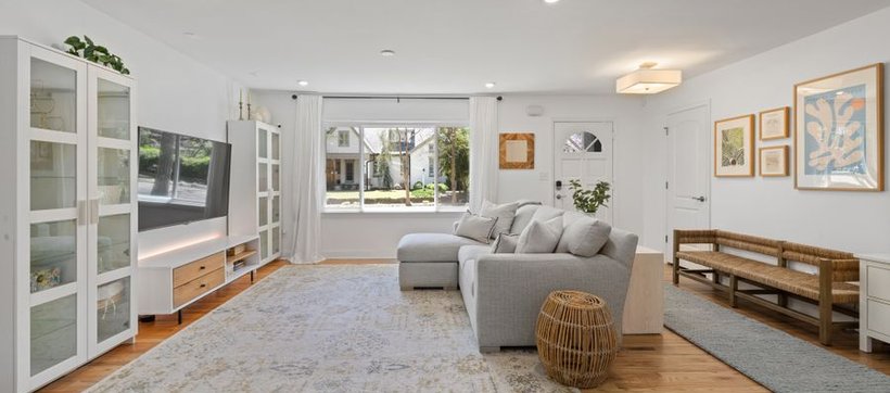 Bright neutral living room